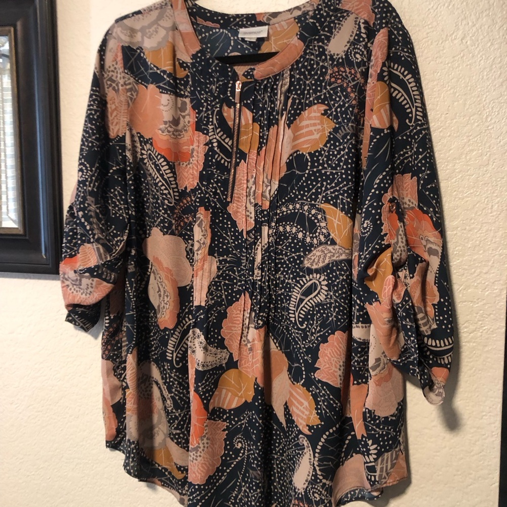 Plus size 3/4 sleeve women’s blouse - Avenue - Sz: 18